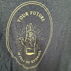 Book themed graphic tee